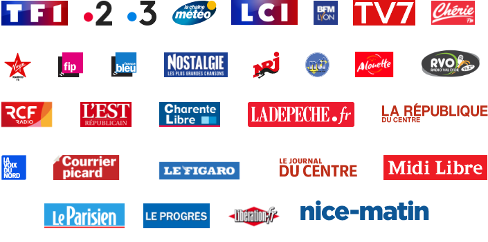logos des différent médias