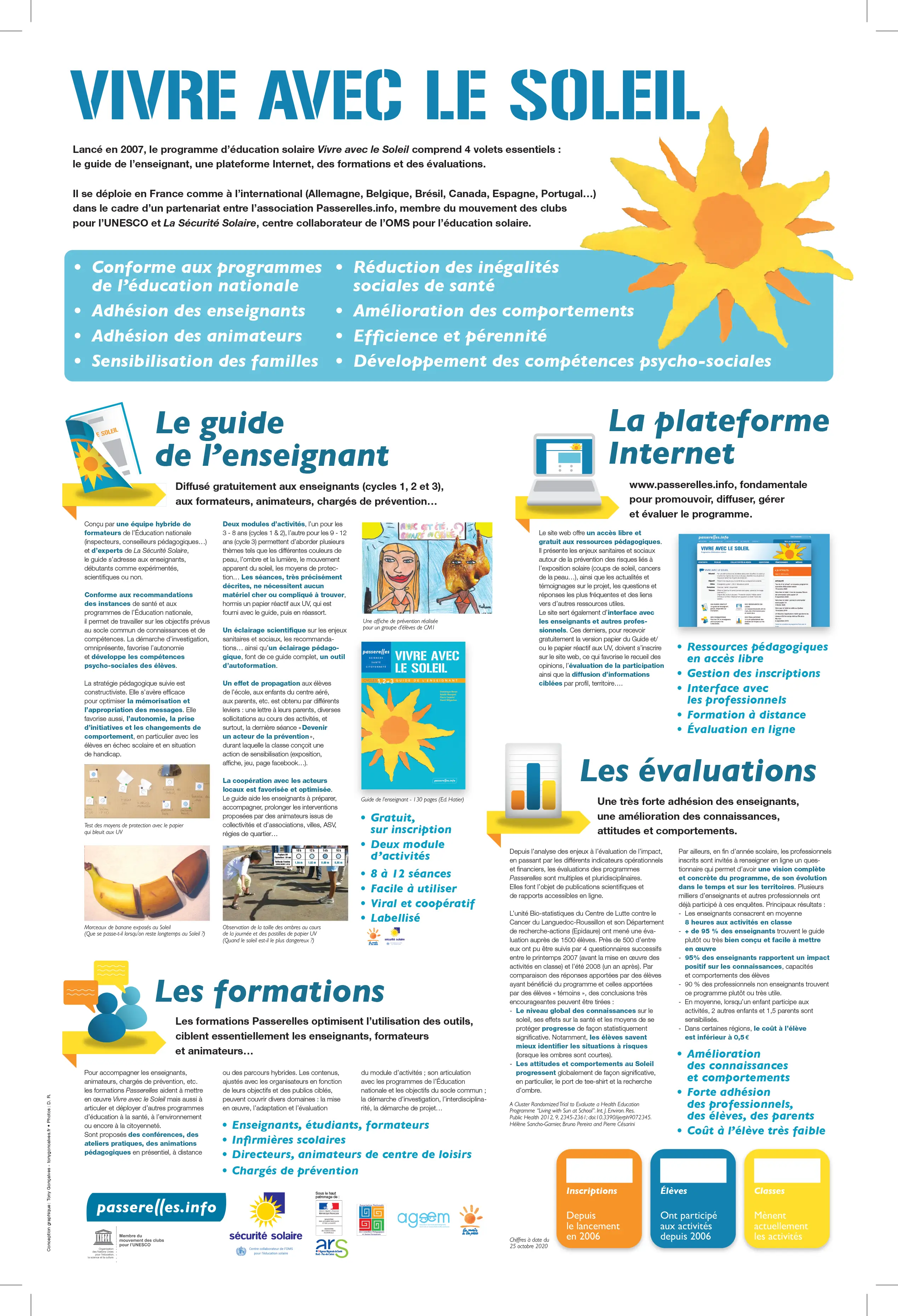 Poster présentation du programme Vivre avec le Soleil - FR