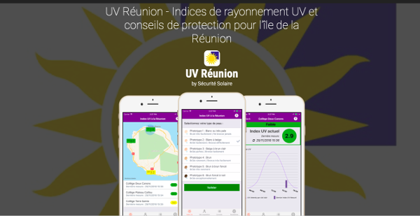 index uv en temp réel - Réunion