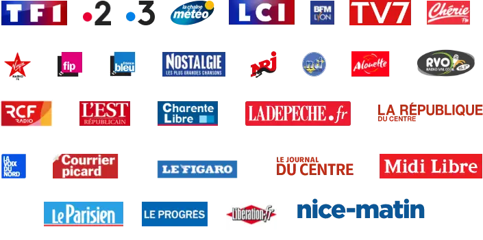 logos des différent médias