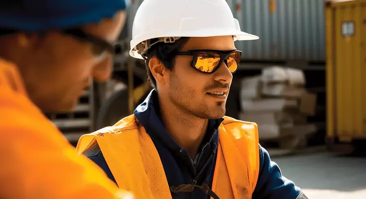 hommes sur un chantier
