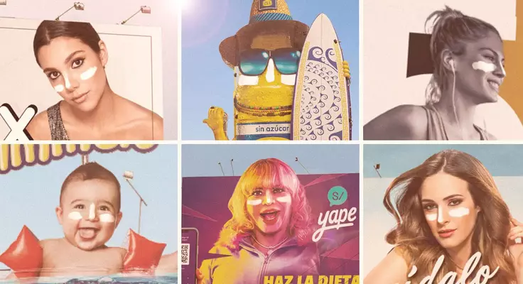 Panneaux publicitaires crème solaire
