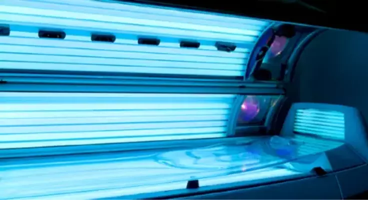 cabine à uv ouverte